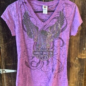 Harley-Davidson Purple Short Sleeve Tee